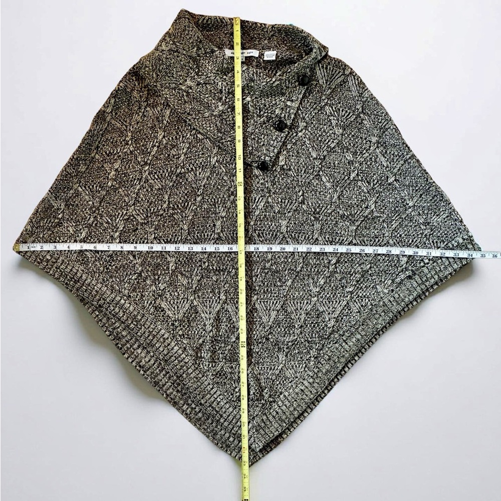 Eight Eight Eight Women’s Knit Poncho Sweater - Picture 4 of 4